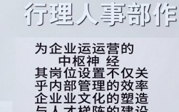 行政人事部岗位设置是什么，行政人事部岗位设置