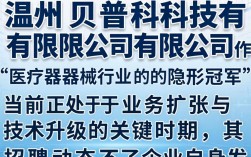 温州贝普科技 招聘