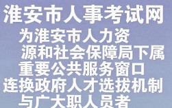 淮安市人事考试网官网入口，淮安市人事考试网官网