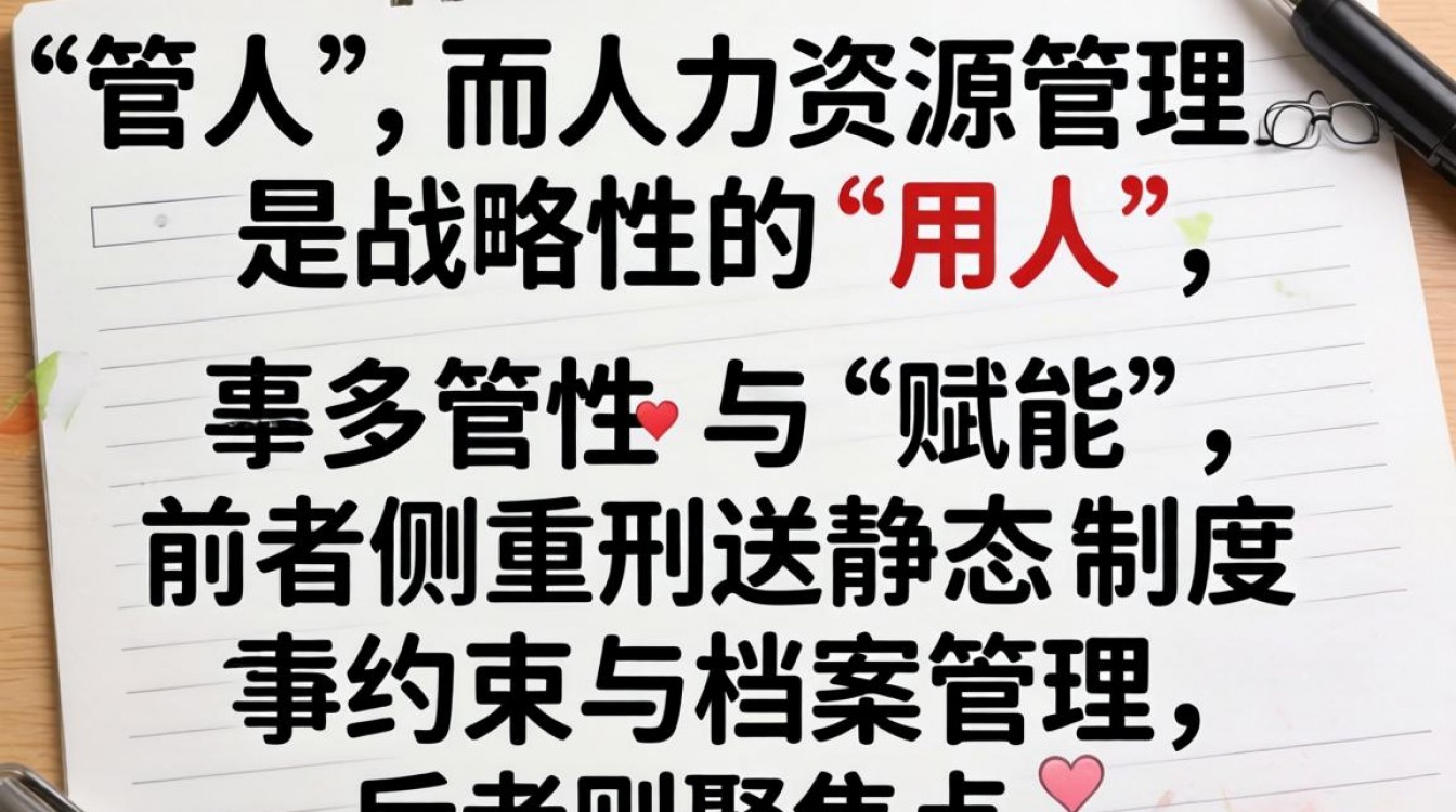 人事与人力资源的区别-图1 人事与人力资源的区别-图1