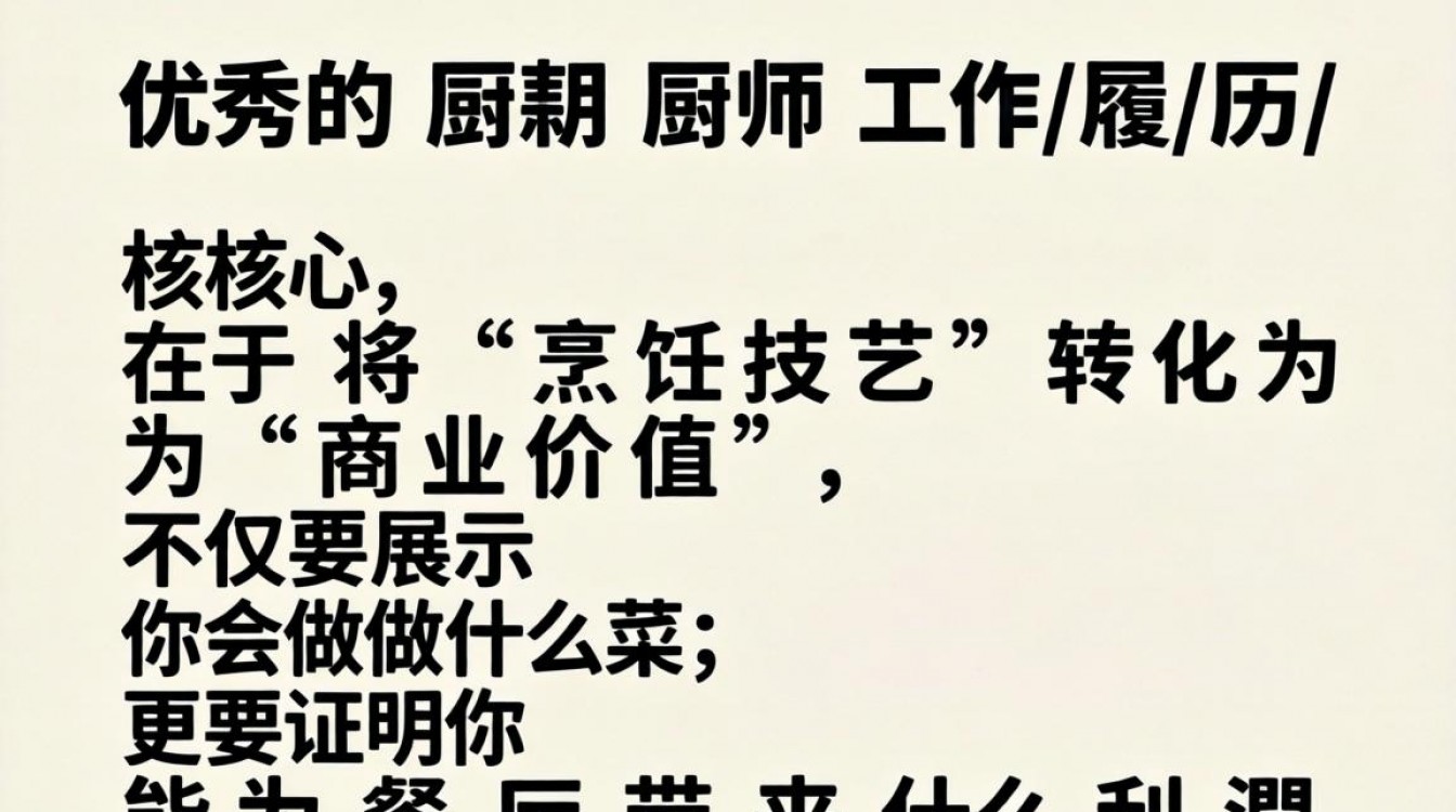 厨师工作履历怎么写？厨师简历工作经历范文模板-图2