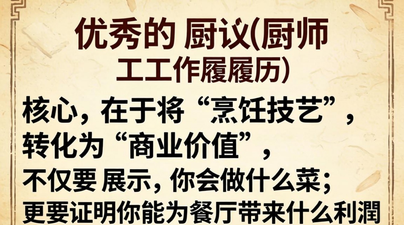 厨师工作履历怎么写？厨师简历工作经历范文模板-图3