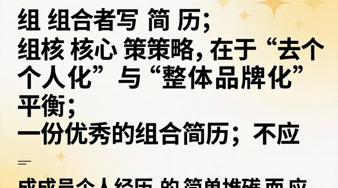怎么给组合写简历?组合简历制作技巧有哪些?-图2 怎么给组合写简历?组合简历制作技巧有哪些?-图2