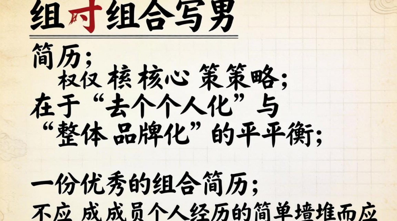 怎么给组合写简历?组合简历制作技巧有哪些?-图3 怎么给组合写简历?组合简历制作技巧有哪些?-图3