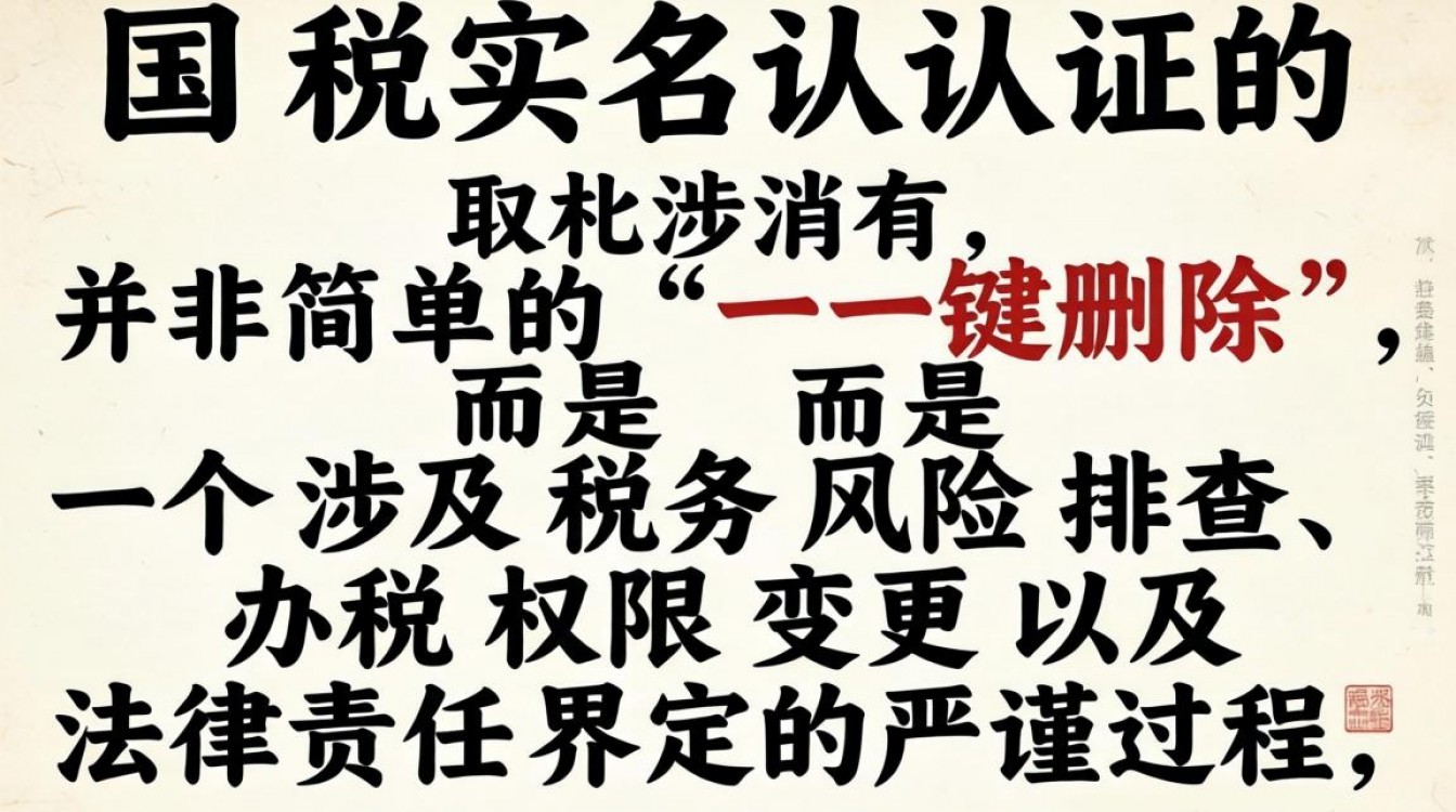 国税实名认证怎么取消?实名认证解除流程详解-图1 国税实名认证怎么取消?实名认证解除流程详解-图1