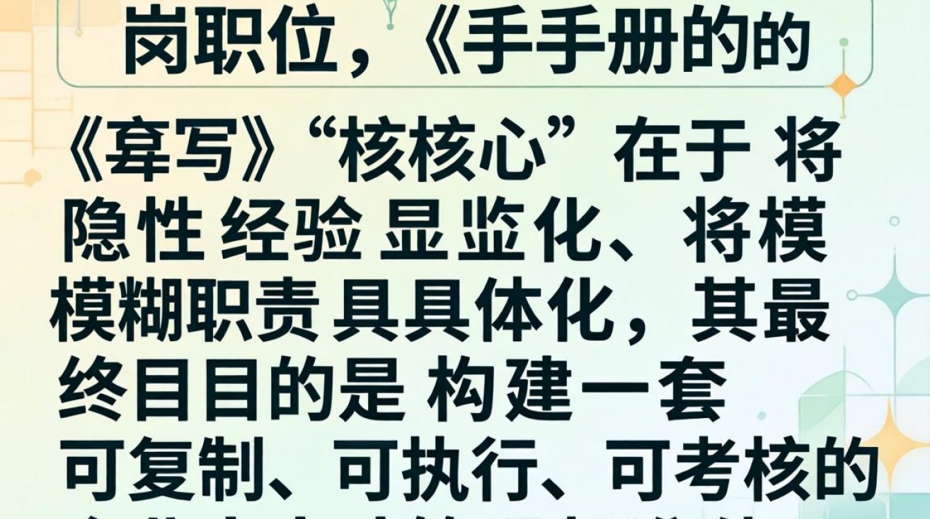 如何编写岗位手册?岗位手册编写步骤详解-图3 如何编写岗位手册?岗位手册编写步骤详解-图3