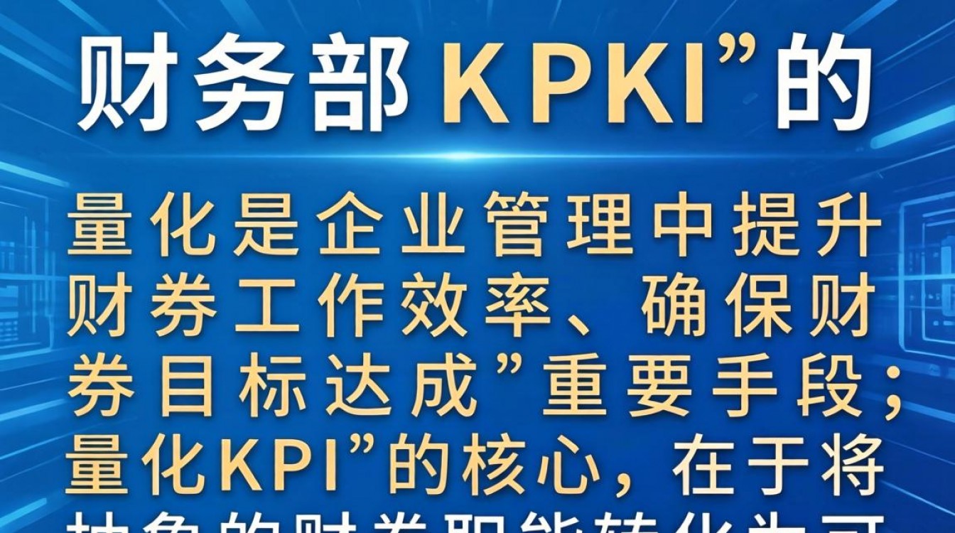 财务部KPI量化具体指标有哪些？如何设定合理目标值？-图2