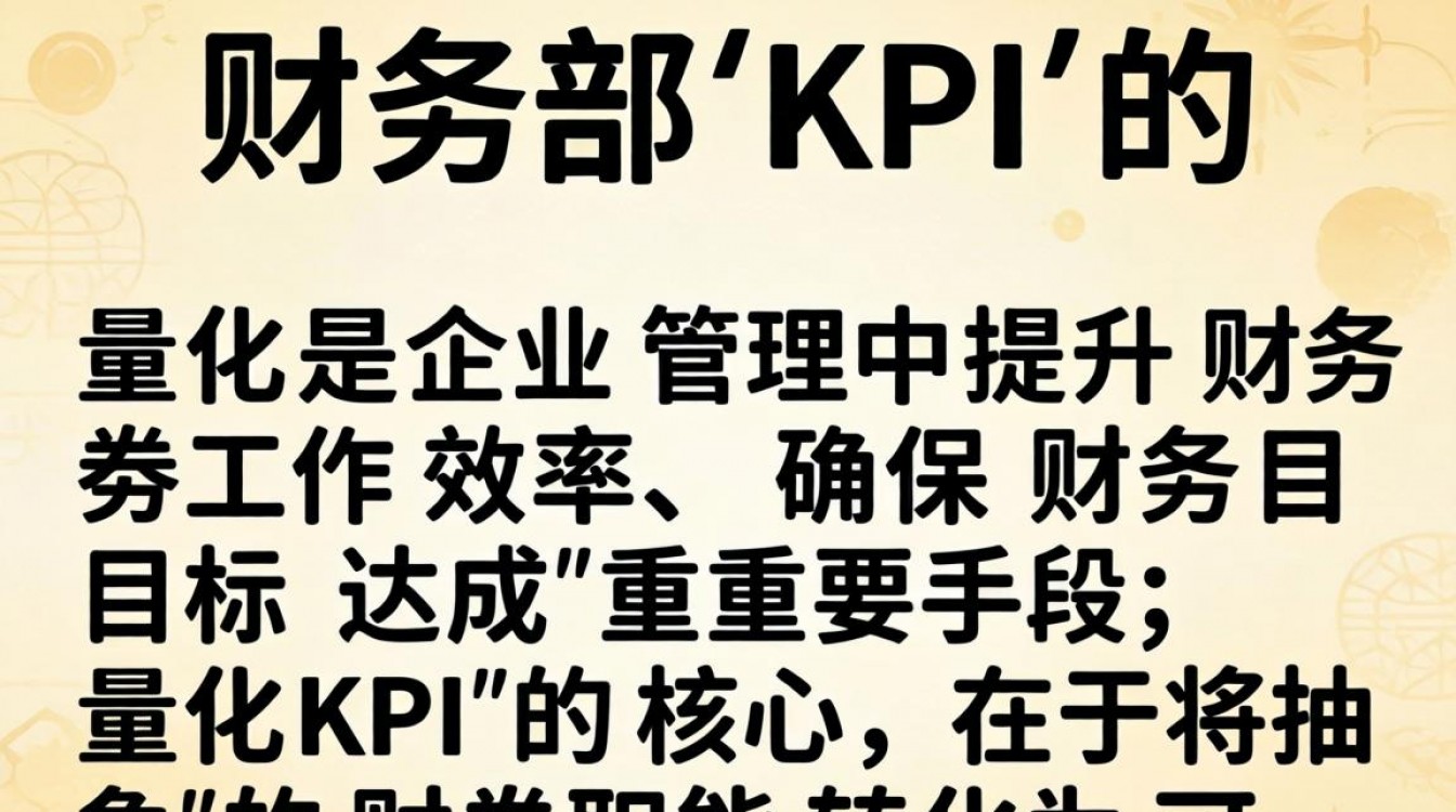 财务部KPI量化具体指标有哪些？如何设定合理目标值？-图3