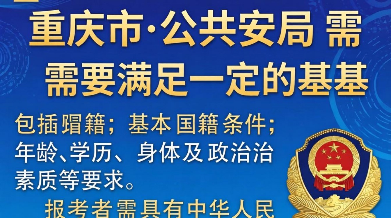 重庆市公安局考试报考条件、流程及备考指南有哪些具体要求？-图2