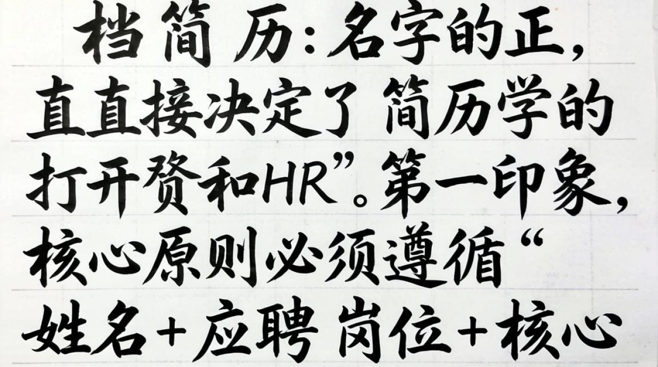 文档简历名字怎么写？简历文件命名规范与技巧-图2