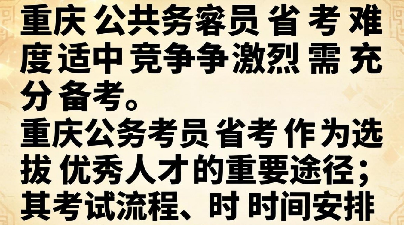 重庆公务员省考究竟如何进行?-图1 重庆公务员省考究竟如何进行?-图1