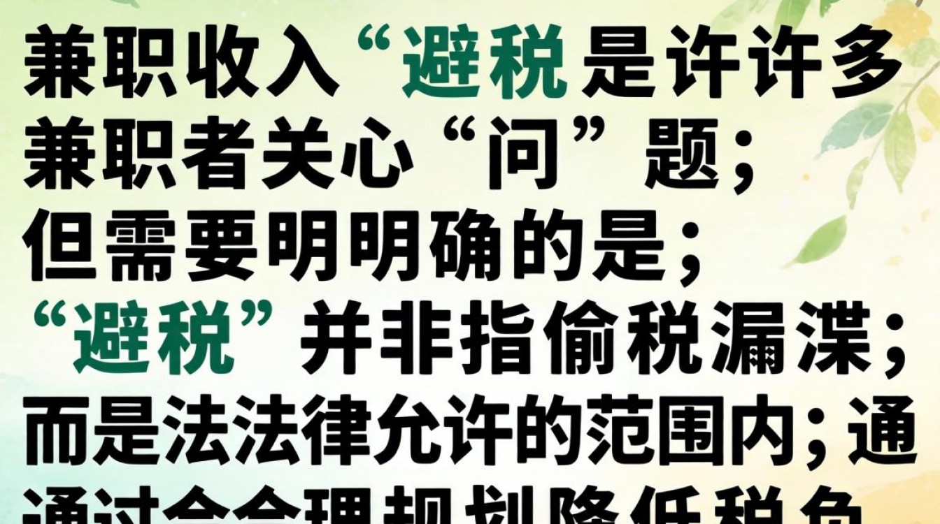 兼职项目如何合法避税?个人兼职收入税务怎么优化?-图1 兼职项目如何合法避税?个人兼职收入税务怎么优化?-图1