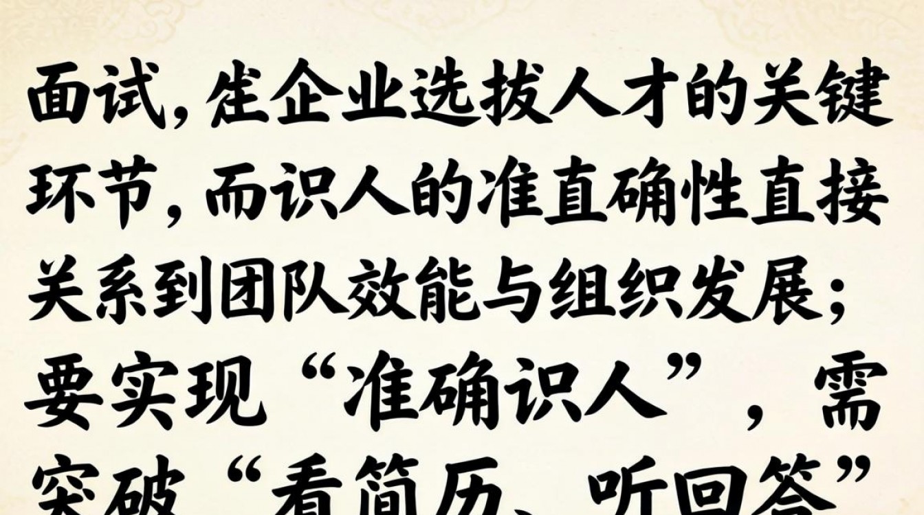 面试识人怎么高效准确?实用技巧有哪些?-图2 面试识人怎么高效准确?实用技巧有哪些?-图2