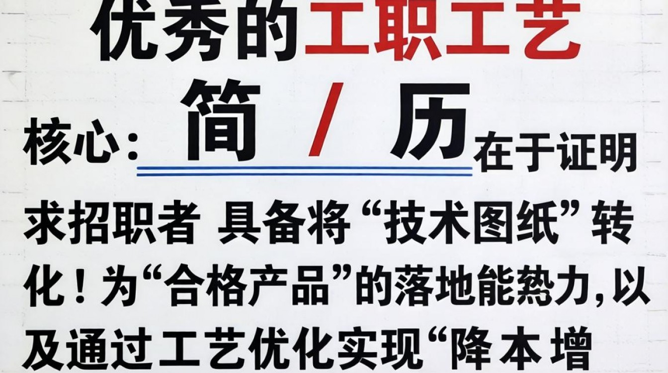 工艺岗位简历怎么写？工艺工程师简历模板范文-图1