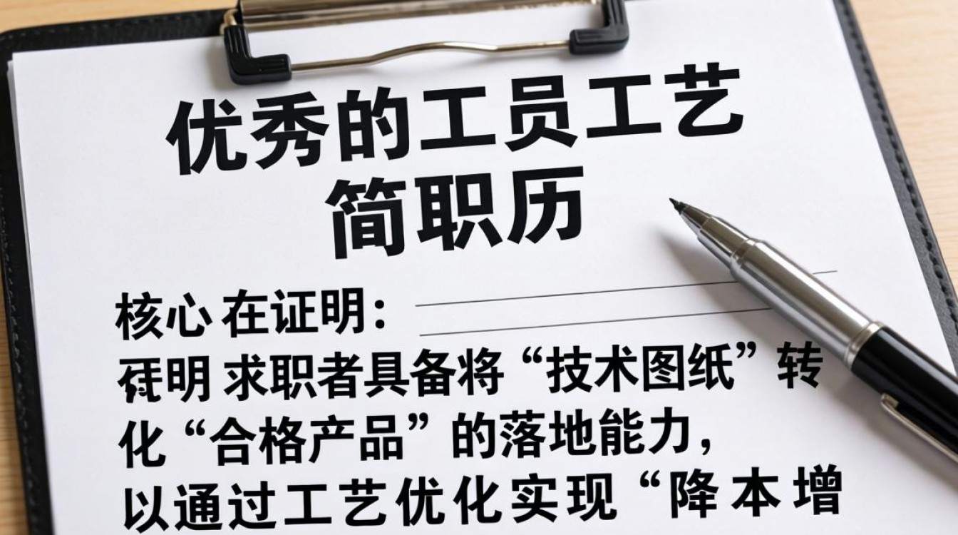 工艺岗位简历怎么写？工艺工程师简历模板范文-图2