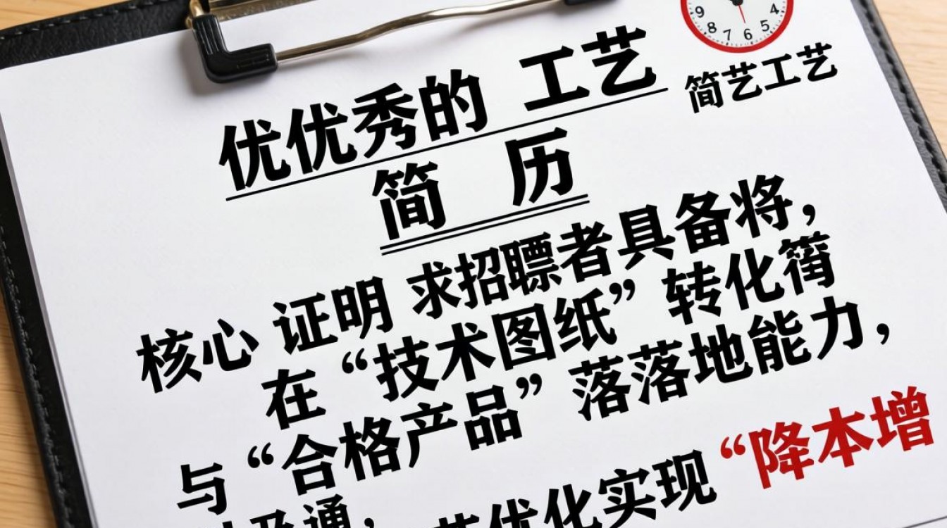 工艺岗位简历怎么写？工艺工程师简历模板范文-图3