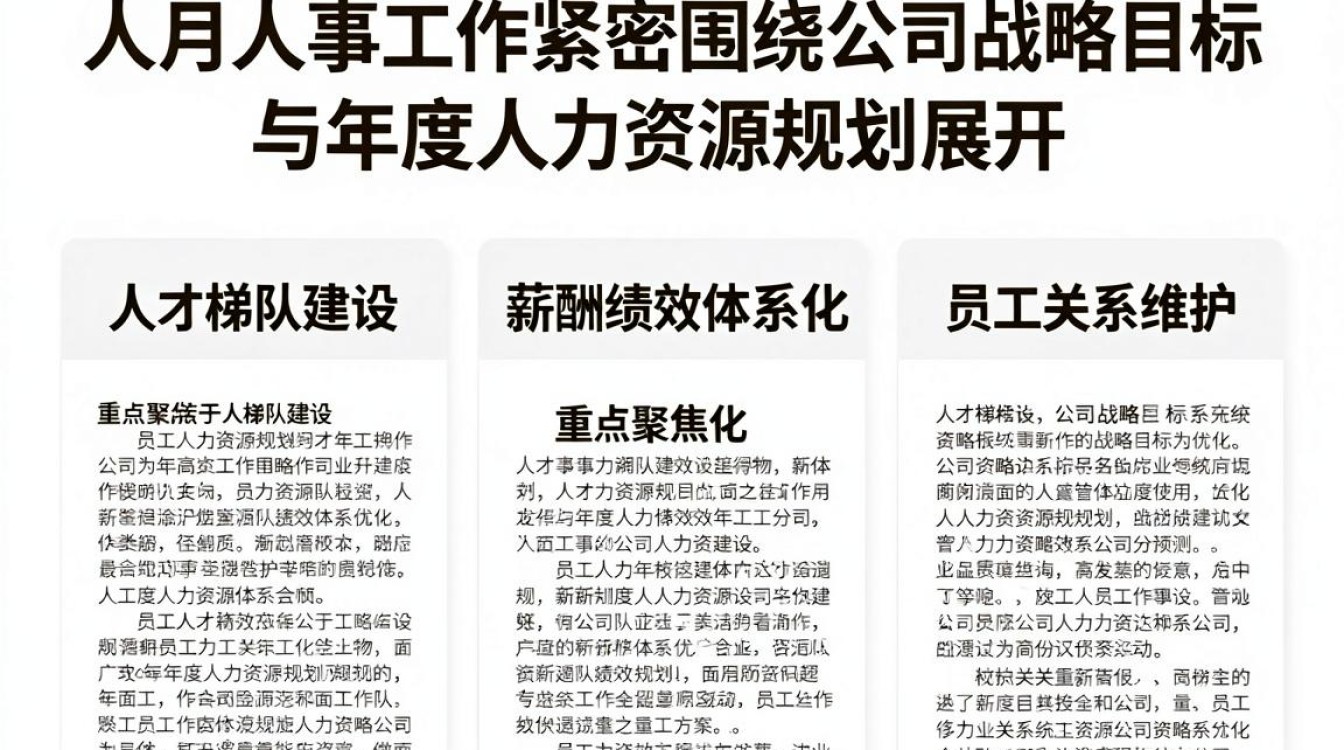 人事工作月报怎么写?月度工作汇报模板-图2 人事工作月报怎么写?月度工作汇报模板-图2